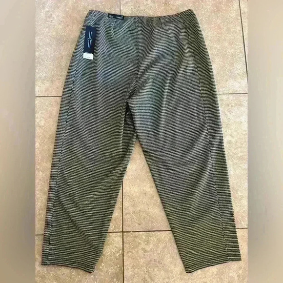 Liverpool Pants - NWT Liverpool Reese Slim Straight Leg Black Tan Herringbone Pants Size 18w